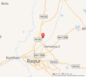 Map of Mandhar, Chhattisgarh