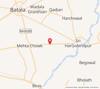 Map of Mandiala, Punjab