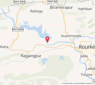 Map of Mandlia, Odisha