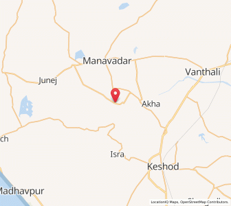 Map of Mandodra, Gujarat