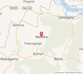Map of Mandro, Jharkhand