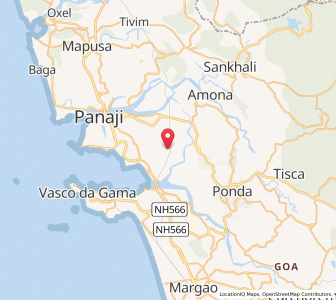 Map of Mandur, Goa