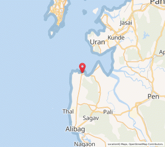 Map of Mandve, Maharashtra