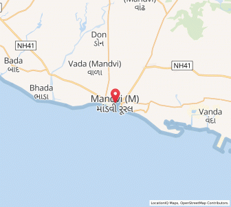 Map of Mandvi, Gujarat