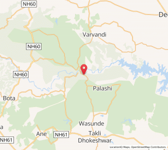 Map of Mandwe, Maharashtra