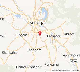 Map of Manganwar, Kashmir