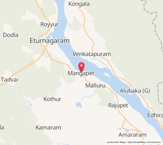 Map of Mangapet, Andhra Pradesh