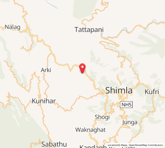 Map of Manghech, Himachal Pradesh