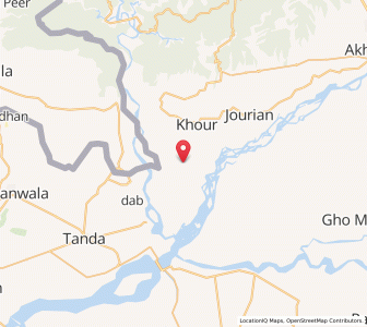 Map of Mangial Abtara, Kashmir