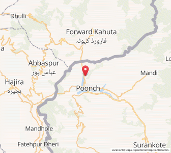Map of Mangial, Kashmir