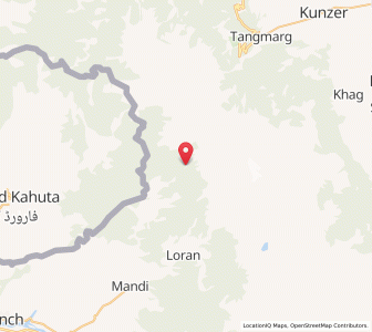 Map of Mangiana, Kashmir