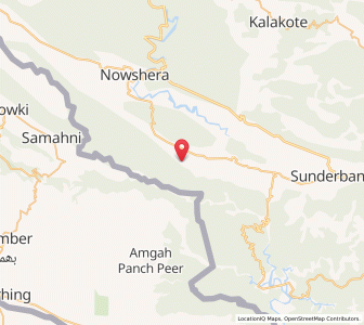 Map of Mangler, Kashmir