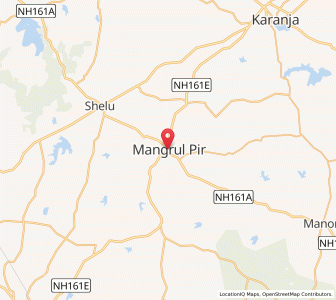 Map of Mangrul Pir, Maharashtra