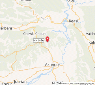Map of Mangu di Patian, Kashmir