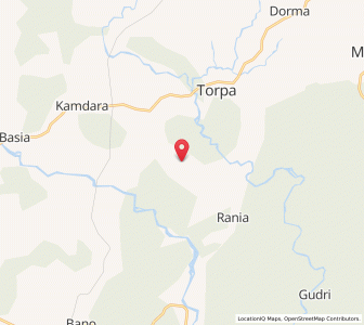 Map of Manhatu, Jharkhand