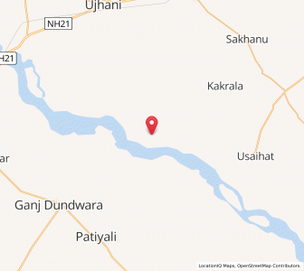 Map of Mani Nagla, Uttar Pradesh