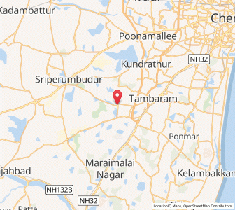 Map of Manimangalam, Tamil Nadu
