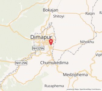 Map of Manipur Road, Nagaland