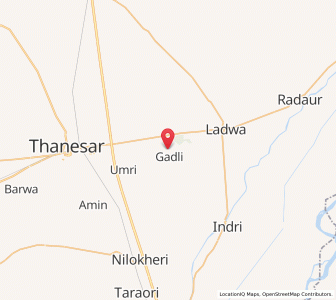 Map of Manirpur, Haryana