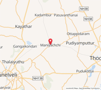 Map of Maniyachchi, Tamil Nadu