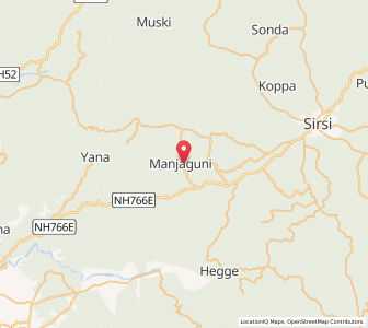 Map of Manjguni, Karnataka