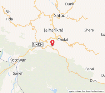 Map of Manjhola, Uttarakhand
