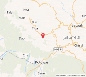 Map of Manjiari, Uttarakhand