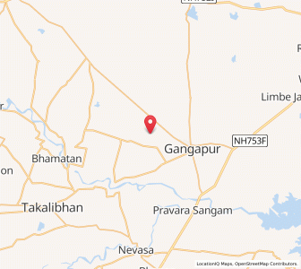 Map of Manjiri, Maharashtra