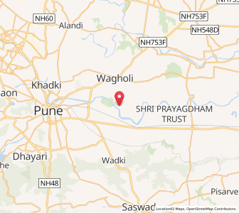 Map of Manjri Khurd, Maharashtra