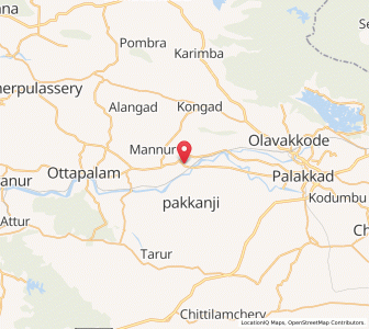 Map of Mankara, Kerala