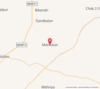 Map of Mankasar, Rajasthan