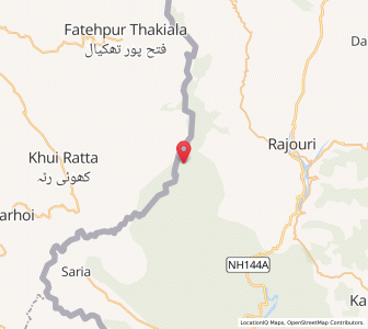 Map of Mankat, Kashmir