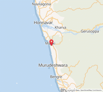 Map of Manki, Karnataka