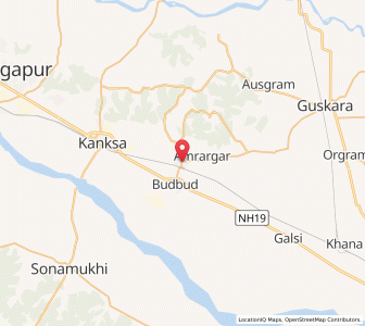 Map of Mankur, West Bengal