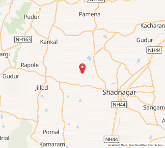 Map of Manmari, Andhra Pradesh
