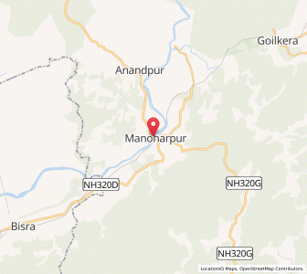 Map of Manoharpur, Jharkhand