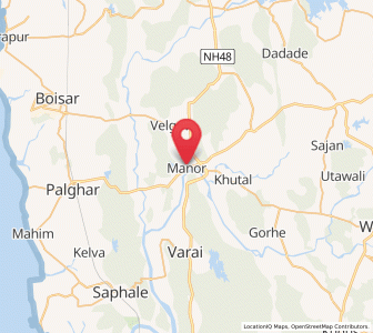 Map of Manor, Maharashtra