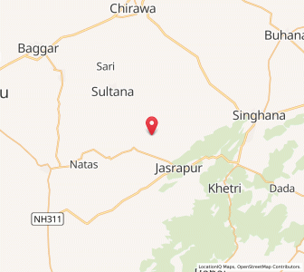 Map of Manota, Rajasthan