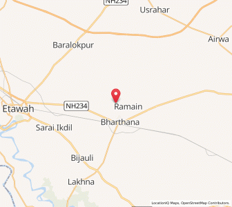 Map of Manphul ka Nagla, Uttar Pradesh