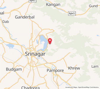 Map of Mansgam, Kashmir