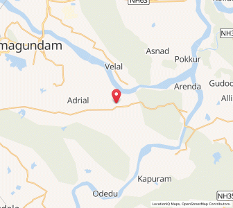 Map of Manthani, Andhra Pradesh