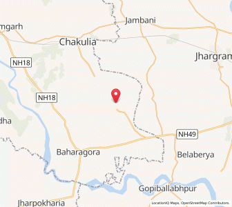 Map of Manushmuria, Jharkhand