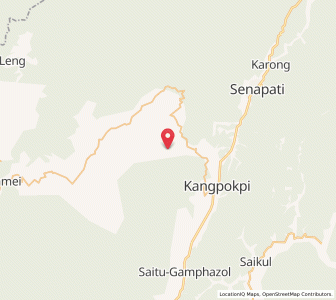 Map of Maohing, Manipur
