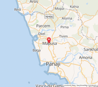 Map of Mapuca, Goa