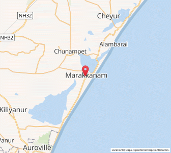 Map of Marakkanam, Tamil Nadu