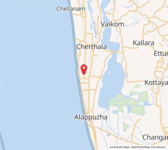 Map of Mararikulam, Kerala