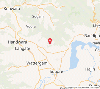 Map of Marbal, Kashmir