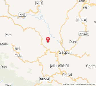 Map of Margaon, Uttarakhand