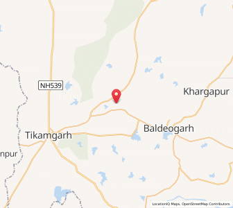 Map of Margarh, Madhya Pradesh