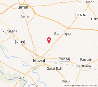 Map of Marhaiyan Mallahan, Uttar Pradesh